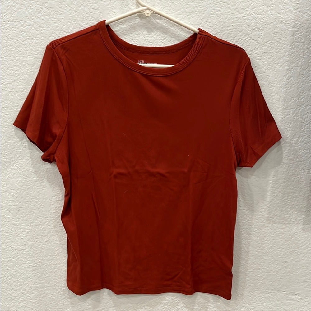No Boundaries Red Fitted Short Sleeve T-Shirt